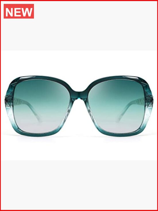 Polarized Oversized Sunglasses Composite Frame UV400 Protection main image 6